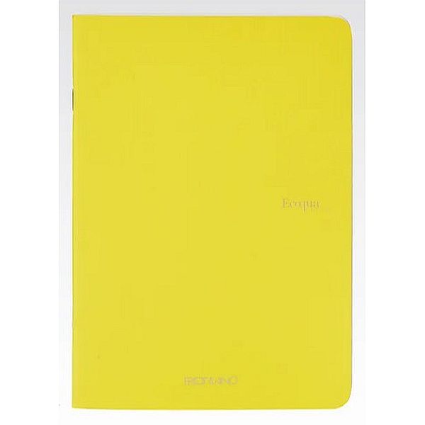 Fabriano Ecoqua Stapled Notebook Lemon Lined A5