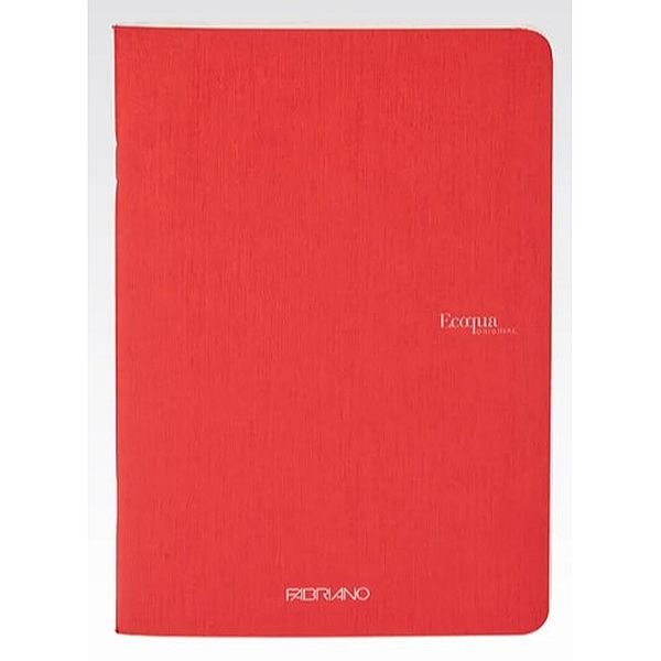 Fabriano Ecoqua Stapled Notebook Raspberry Lined A5