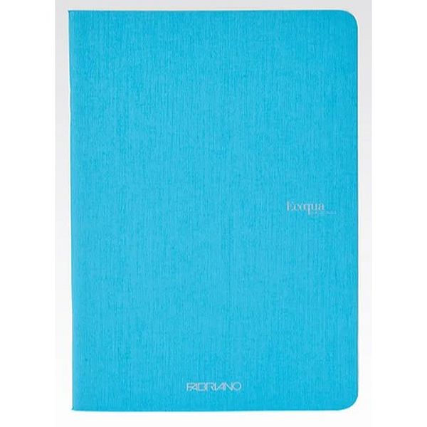 Fabriano Ecoqua Stapled Notebook Turquoise Lined A5