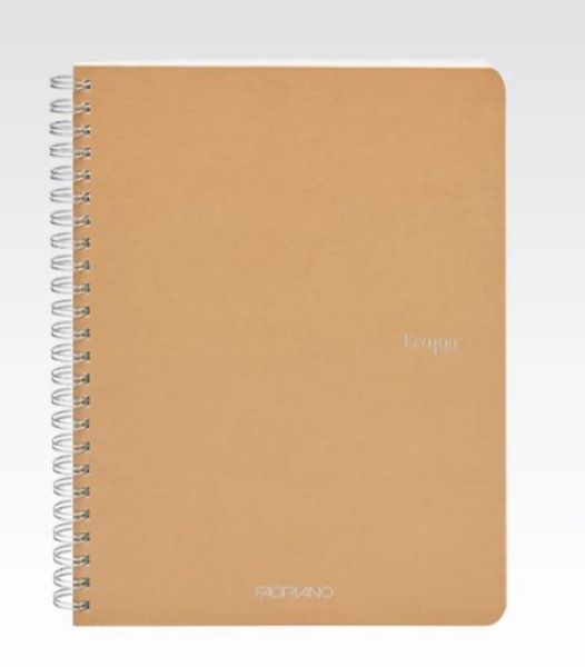 Fabriano Ecoqua Spiral Notebook Brown Plain A5