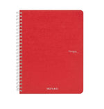 Fabriano Ecoqua Spiral Notebook Raspberry Plain A5