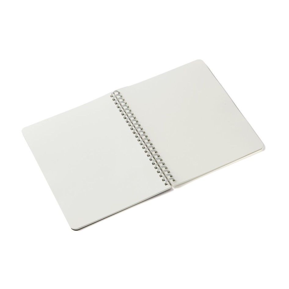 Fabriano Ecoqua Spiral Notebook Black Plain A5