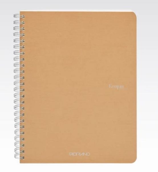 Fabriano Ecoqua Spiral Notebook Brown Grid A5