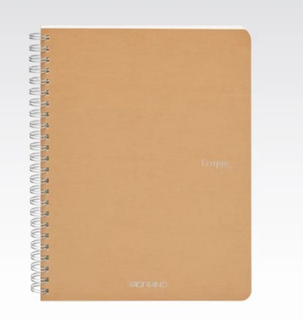 Fabriano Ecoqua Spiral Notebook Brown Lined A5