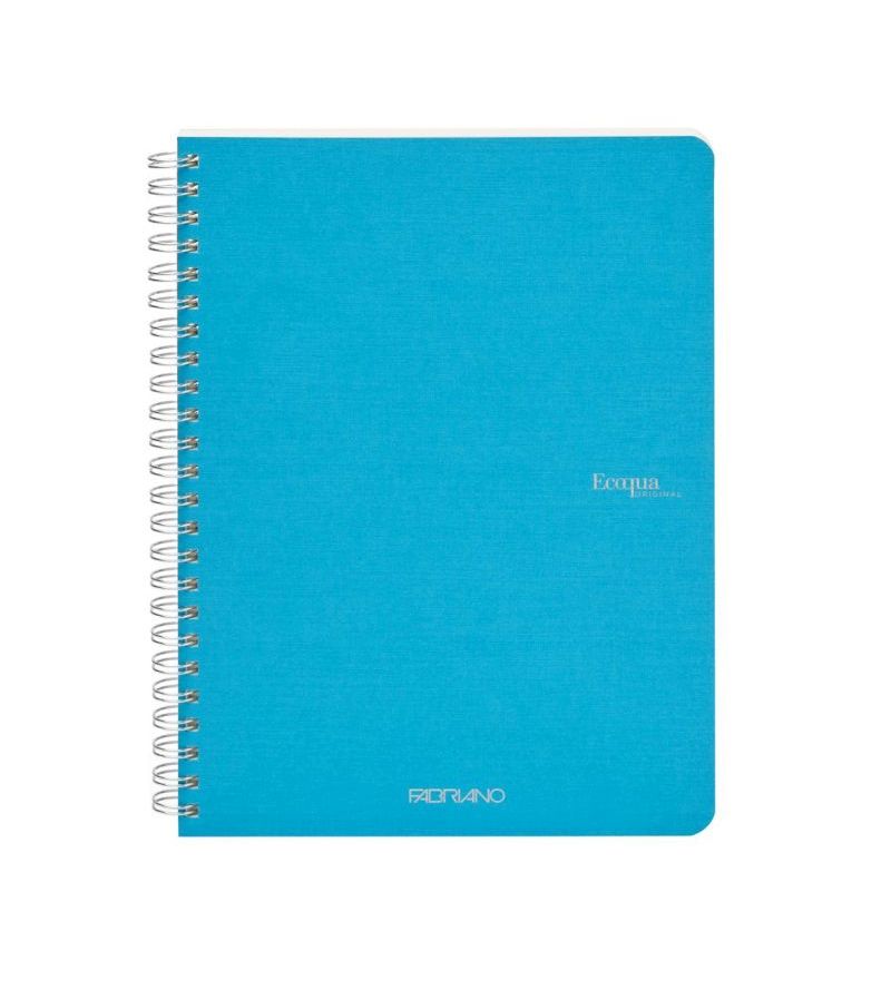 Fabriano Ecoqua Spiral Notebook Turquoise Lined A5