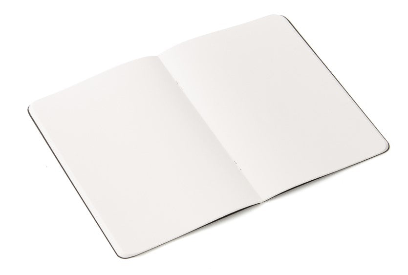 Fabriano Ecoqua Stapled Notebook Black Plain A4