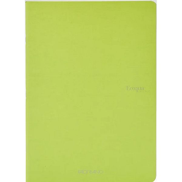 Fabriano Ecoqua Stapled Notebook Lime Dotted A4