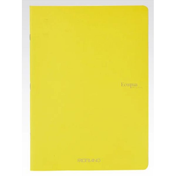 Fabriano Ecoqua Stapled Notebook Lemon Dotted A4