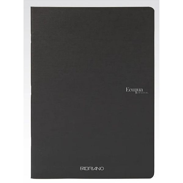 Fabriano Ecoqua Stapled Notebook Black Dotted A4