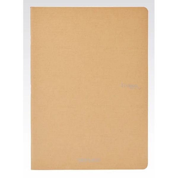 Fabriano Ecoqua Stapled Notebook Brown Grid A4