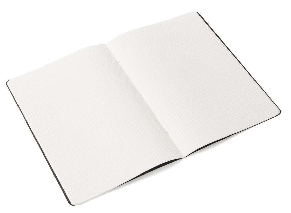 Fabriano Ecoqua Stapled Notebook Raspberry Grid A4