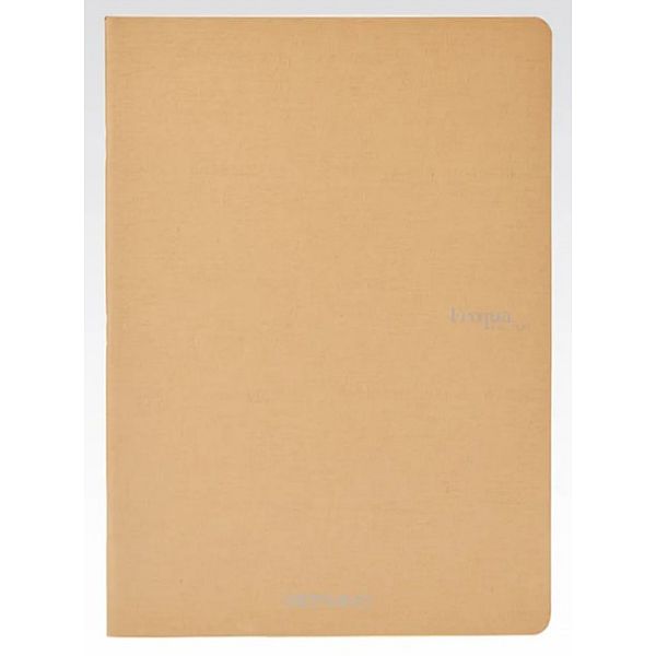 Fabriano Ecoqua Stapled Notebook Brown Lined A4