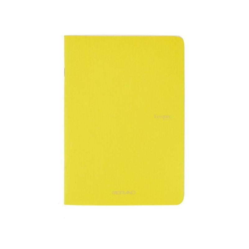 Fabriano Ecoqua Stapled Notebook Lemon Lined A4