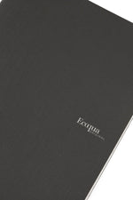 Fabriano Ecoqua Stapled Notebook Black Lined A4