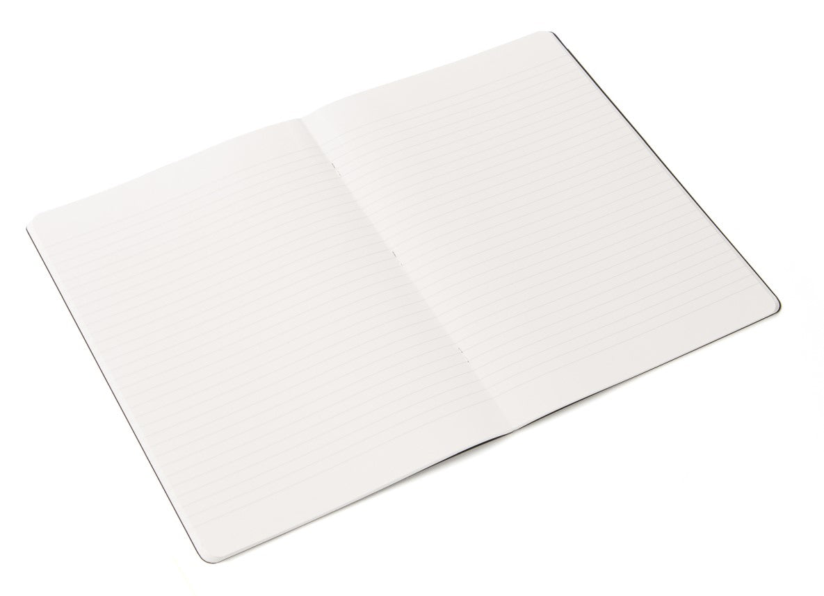 Fabriano Ecoqua Stapled Notebook Raspberry Lined A4