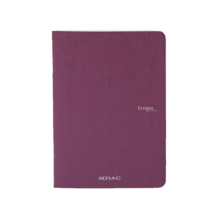 Fabriano Ecoqua Stapled Notebook Wine Lined A4