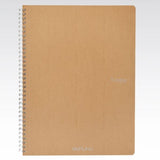 Fabriano Ecoqua Spiral Notebook Brown Plain A4
