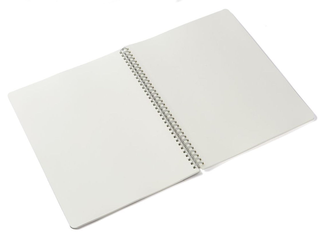 Fabriano Ecoqua Spiral Notebook Black Plain