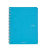 Fabriano Ecoqua Spiral Notebook Turquoise Plain A4