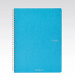 Fabriano Ecoqua Spiral Perforated Notebook Turquoise Grid A4