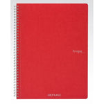 Fabriano Ecoqua Spiral Notebook Raspberry Lined A4