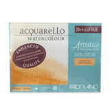Fabriano Artistico Block 300gsm Traditional White Cold Pressed 20+4 Free Sheets 23x30cm