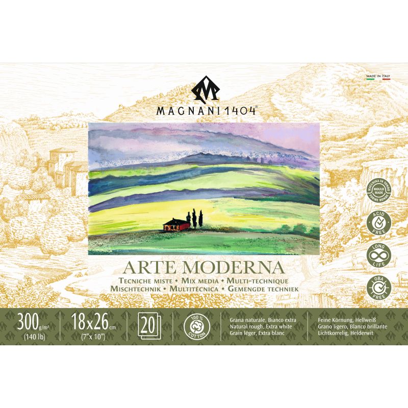 Magnani Arte Moderna Pad 300gsm 20 Sheets 18x26cm