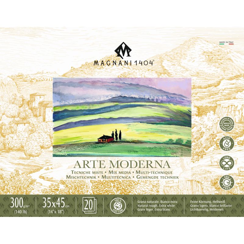 Magnani Arte Moderna Pad 300gsm 20 Sheets 35x45cm