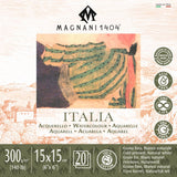 Magnani Italia Watercolour Pad 300gsm Cold Pressed 20 Sheets 15x15cm