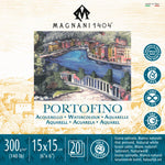 Magnani Portofino Watercolour Pad 300gsm Hot Pressed 20 Sheets 15x15cm