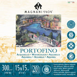 Magnani Portofino Watercolour Pad 300gsm Hot Pressed 20 Sheets 15x15cm