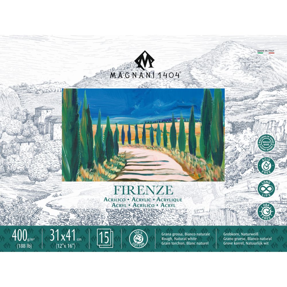 Graphito Magnani Magnani Firenze Acrylic Pad 400gsm 15 Sheets – Gordon Harris - The Art ...