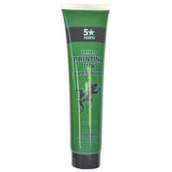Five Star Waterbased Print Ink Vivid Green 115ml