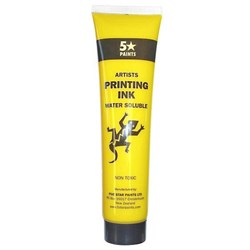 Five Star Waterbased Print Ink Yellow 115ml