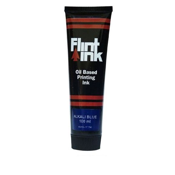 Flint Oil Based Ink Alkali Blue 100ml
