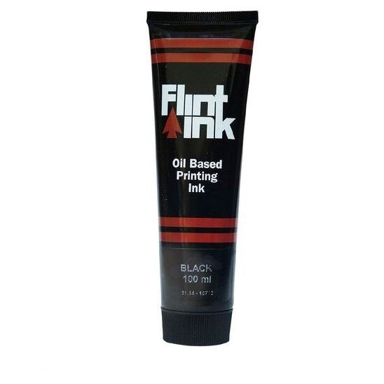 Flint Oil Based Ink Black 100ml