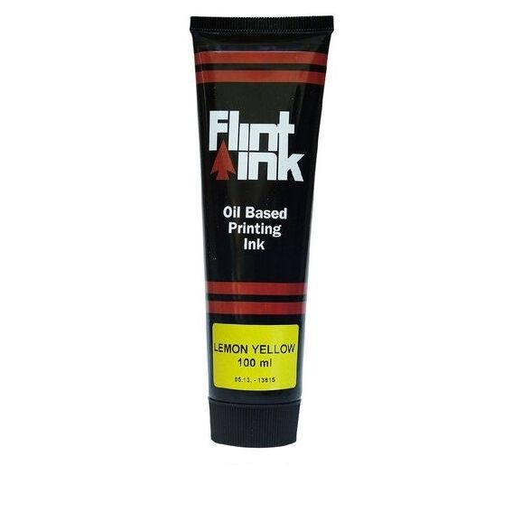 Flint Oil Based Ink Lemon Yellow 100ml