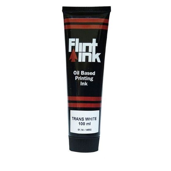 Flint Oil Based Ink Transparent White 100ml