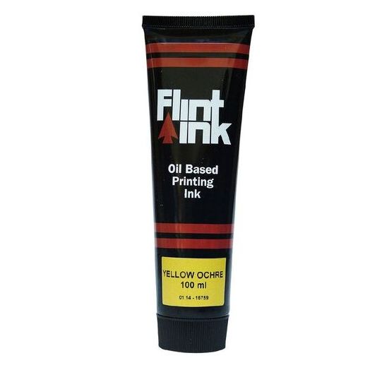 Flint Oil Based Ink Yellow Ochre 100ml