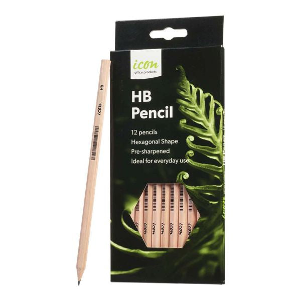 Icon Natural Hexaganol Pencil Box 12 HB