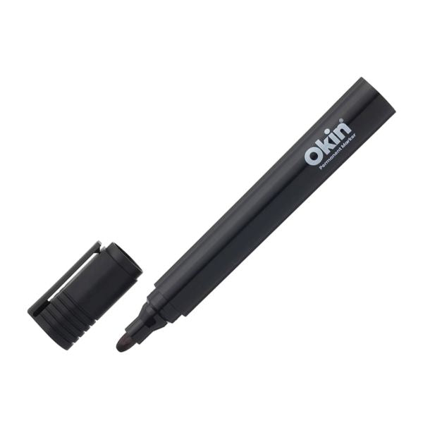 Okin Permanent Bullet Tip Marker Black