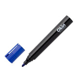 Okin Permanent Bullet Tip Marker Blue