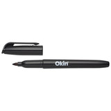 Okin Permanent Pen Style Marker Black