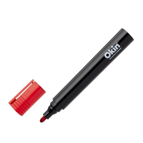 OKIN PERMANENT BULLET TIPMARKER RED