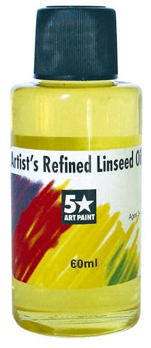 Five Star Oil Medium Refined Linseed Oil 60ml