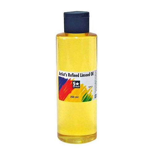 Five Star Oil Medium Refined Linseed Oil 250ml