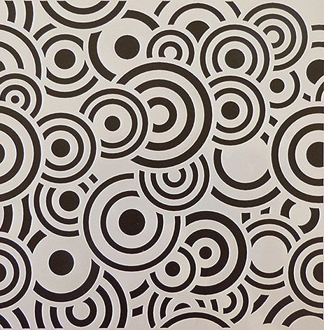 Five Star Stencil Circles 15x15cm