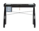 Futura Craft Station Table Black/Clear Glass