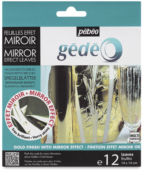 Gedeo Mirror Effect Metal Leaf Gold 12 Sheets