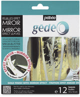 Gedeo Mirror Effect Metal Leaf Gold 12 Sheets